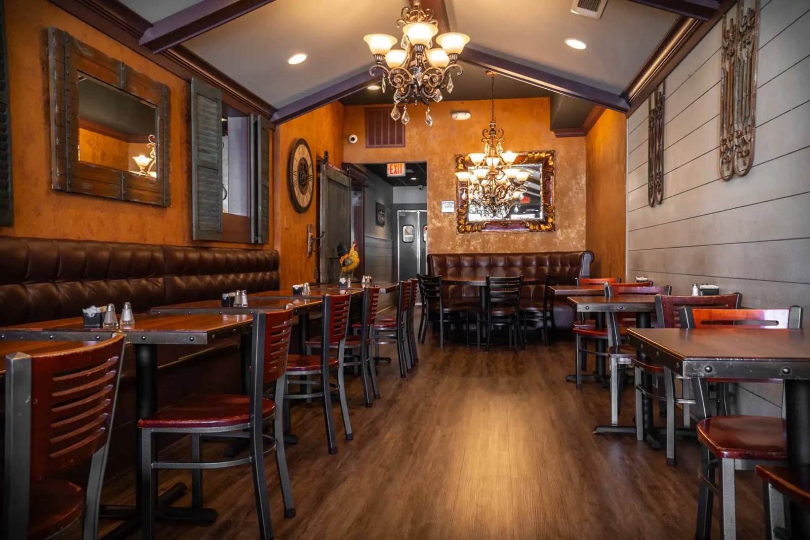 The dining room at Bella’s Cafe on Whalley Avenue in Westville